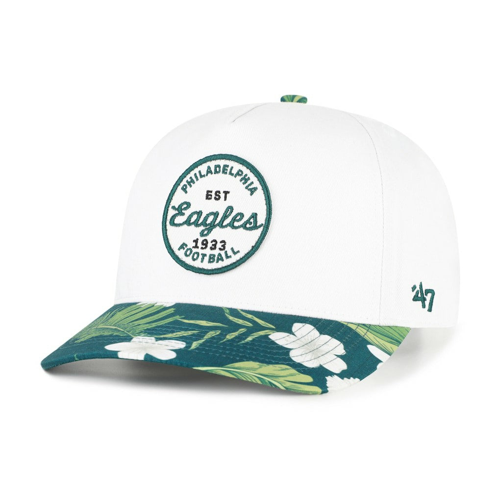Philadelphia Eagles '47 Beach Side Hitch Adjustable Hat White/Midnight Green | 47 brand