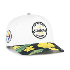 Pittsburgh Steelers '47 Beach Side Hitch Adjustable Hat White/Black | 47 brand
