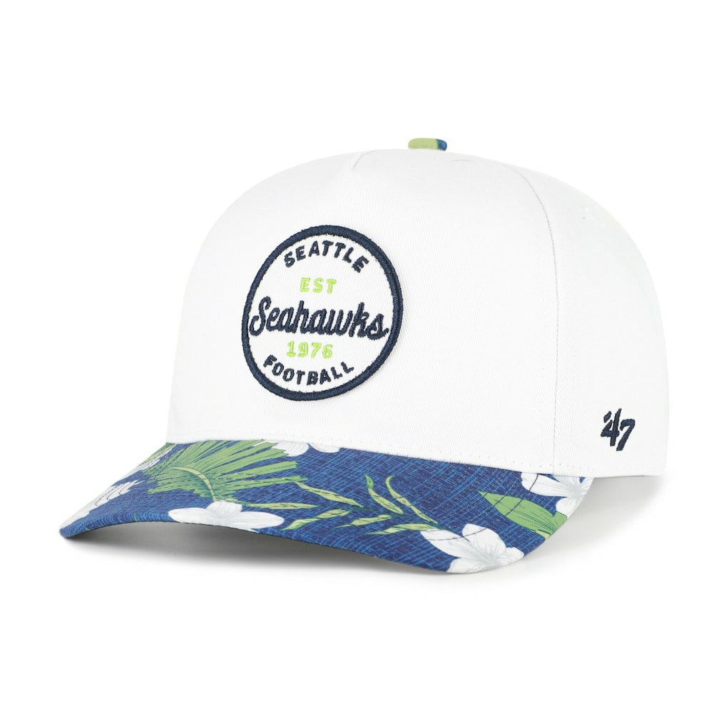 Seattle Seahawks '47 Beach Side Hitch Adjustable Hat White/College Navy | 47 brand