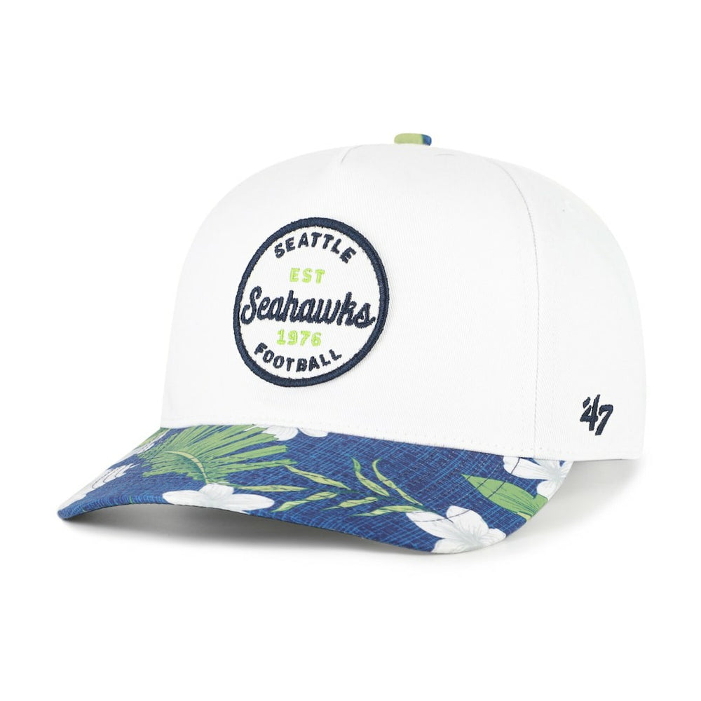 Seattle Seahawks '47 Beach Side Hitch Adjustable Hat White/College Navy | 47 brand