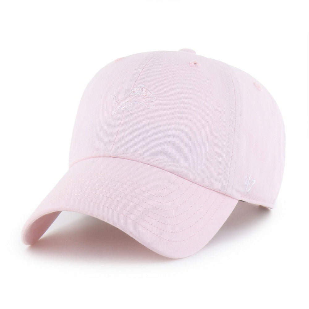 Detroit Lions '47 Women's Base Runner Ballpark Clean Up Adjustable Hat Light Pink | 47 brand