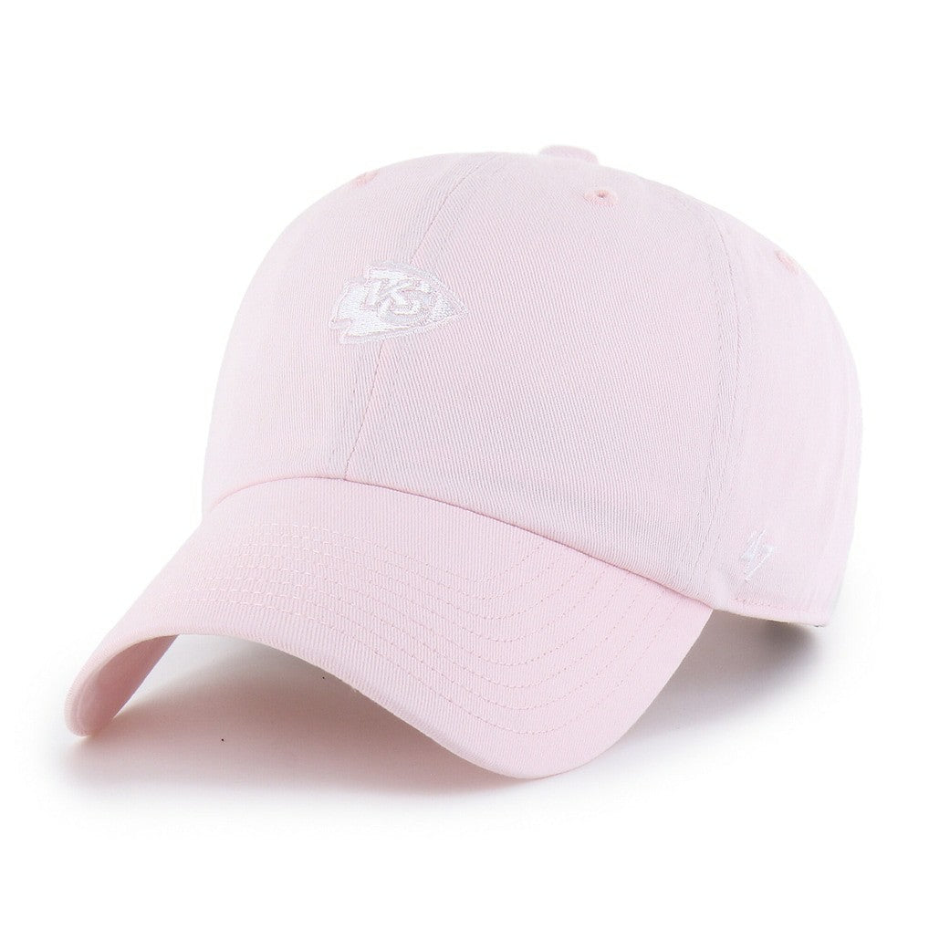 Kansas City Chiefs '47 Women's Base Runner Ballpark Clean Up Adjustable Hat Light Pink | 47 brand