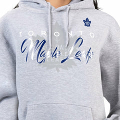 Toronto Maple Leafs G-III 4Her by Carl Banks Women's Shadow Logo Fleece Hoodie - Gray - NHL
