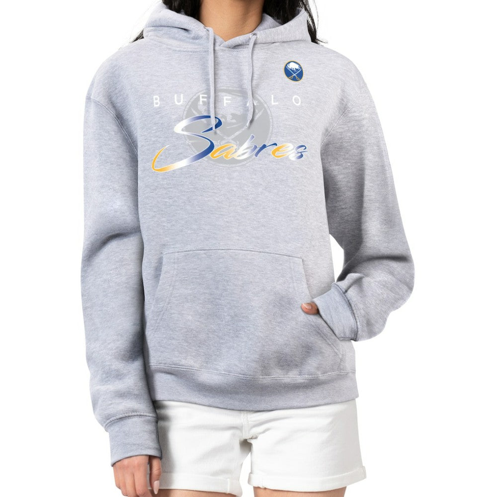 Buffalo Sabres G-III 4Her by Carl Banks Women's Shadow Logo Fleece Hoodie - Gray - NHL