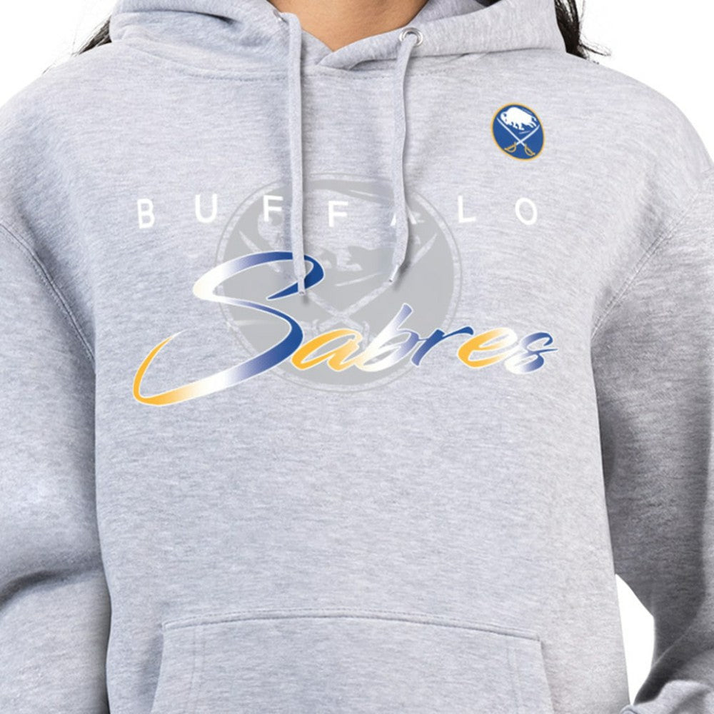 Buffalo Sabres G-III 4Her by Carl Banks Women's Shadow Logo Fleece Hoodie - Gray - NHL