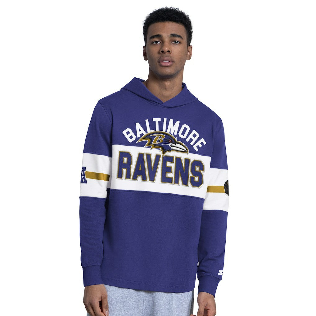 Baltimore Ravens Starter Fullback Jersey Hoodie Purple | NFL