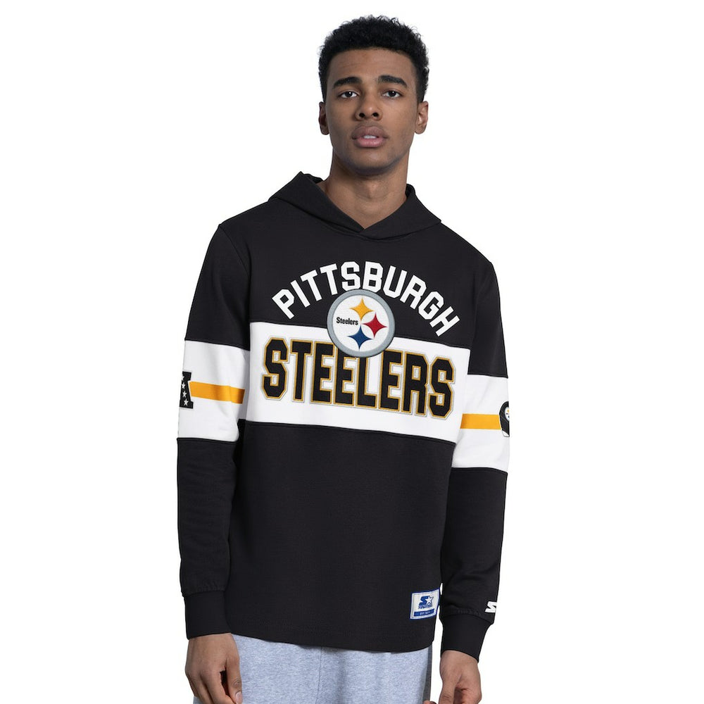 Pittsburgh Steelers Starter Fullback Jersey Hoodie Black | NFL