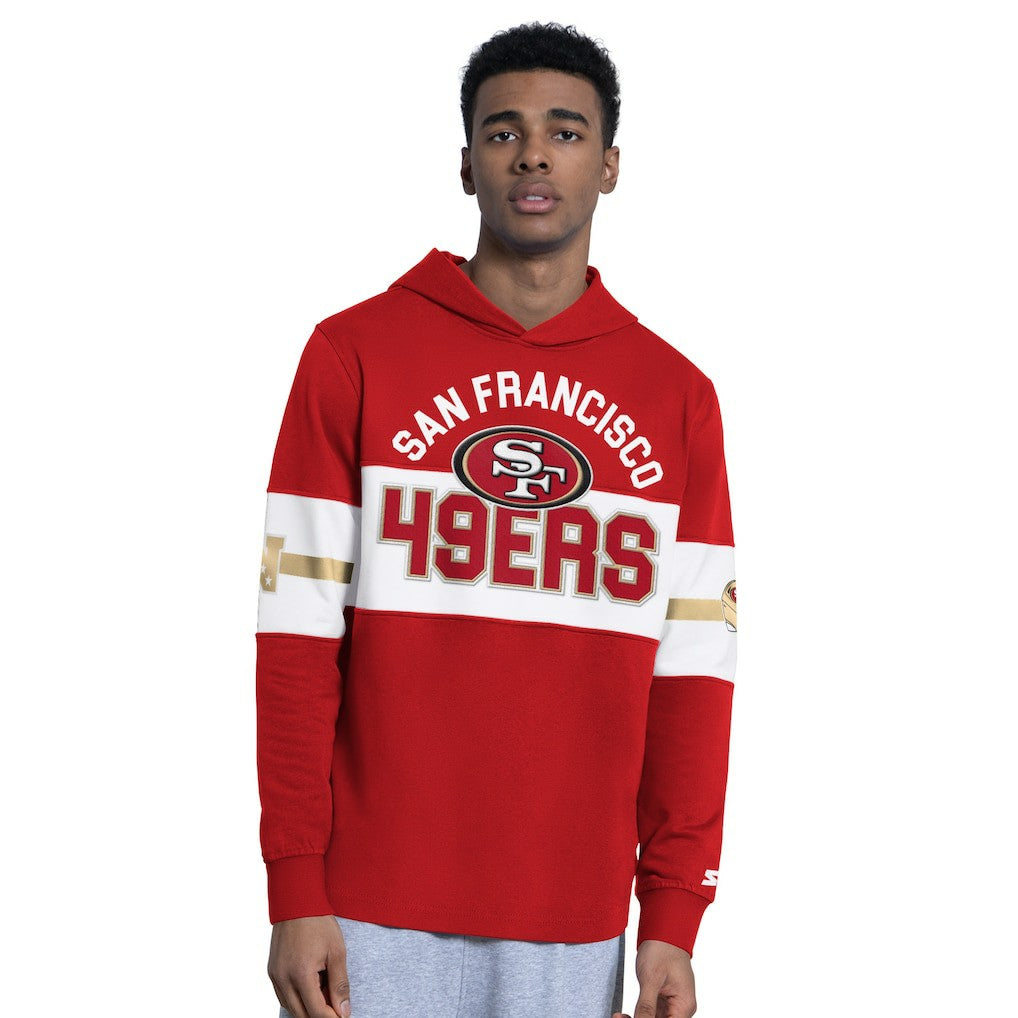 San Francisco 49ers Starter Fullback Jersey Hoodie Scarlet | NFL