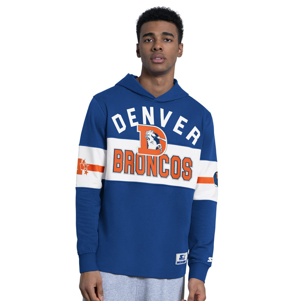 Denver Broncos Starter Fullback Jersey Hoodie Blue | NFL