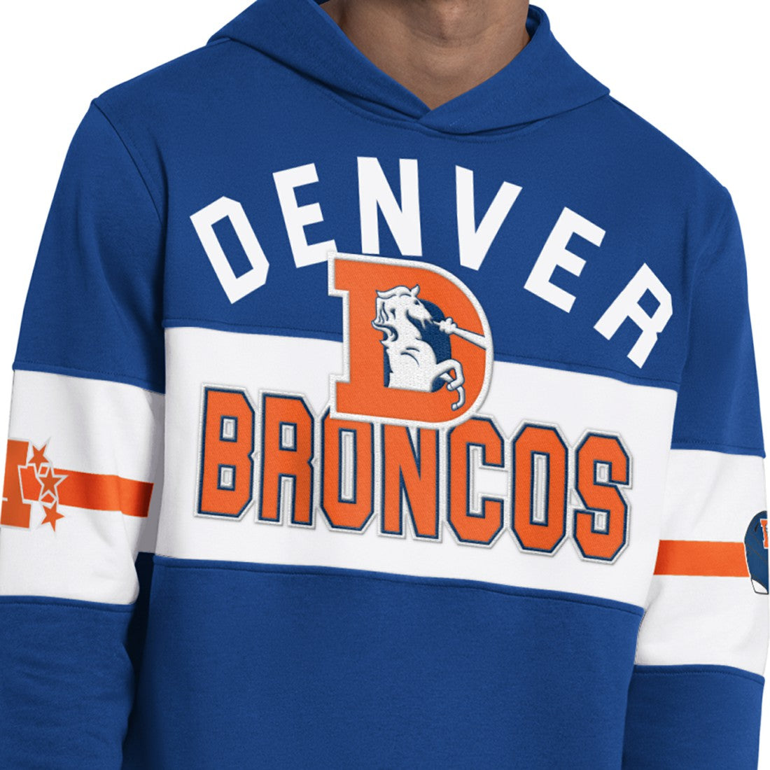 Denver Broncos Starter Fullback Jersey Hoodie Blue | NFL