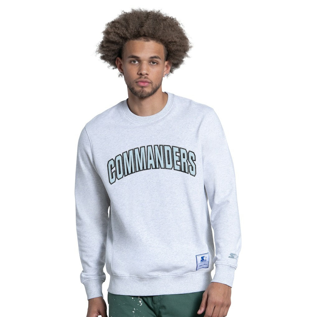 Washington Commanders Starter Faceoff Fleece Sweatshirt Ash | NFL