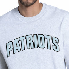 New England Patriots Starter Faceoff Fleece Sweatshirt Ash | NFL