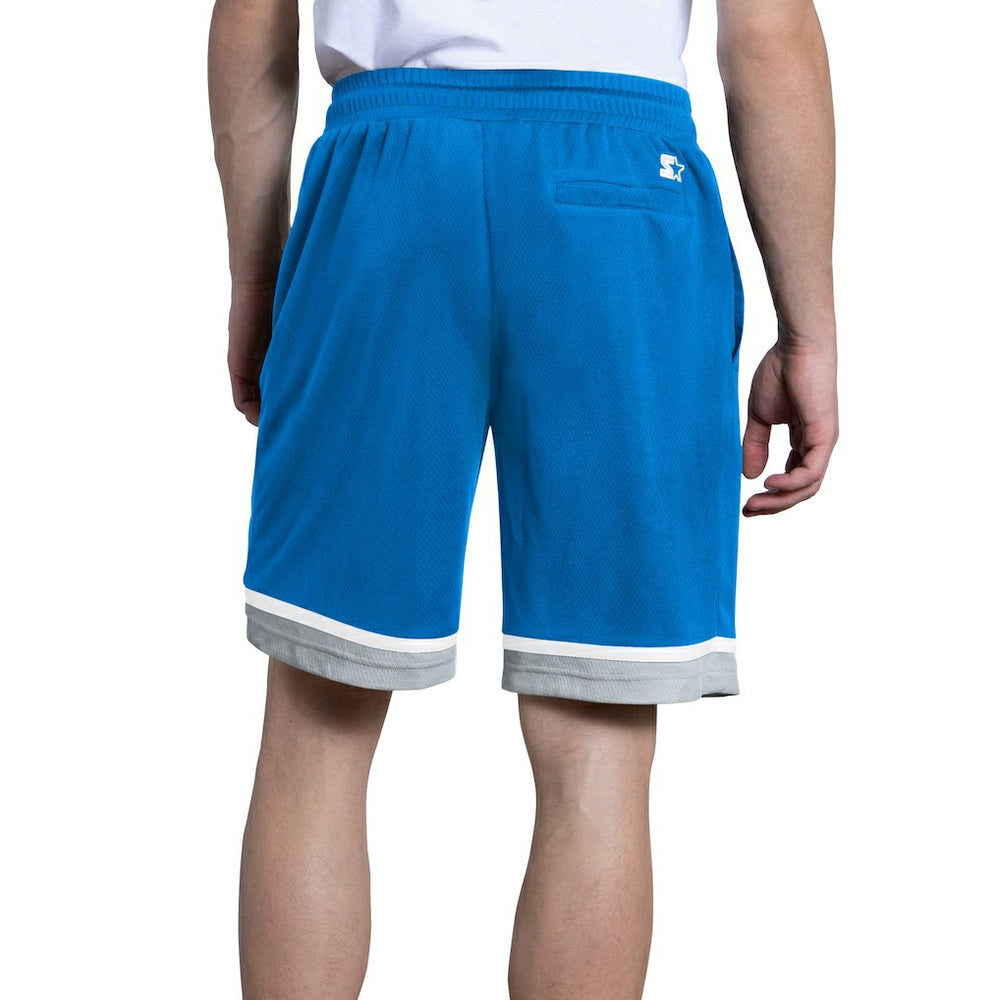 Detroit Lions Starter Power Play Mesh Shorts Blue | NFL