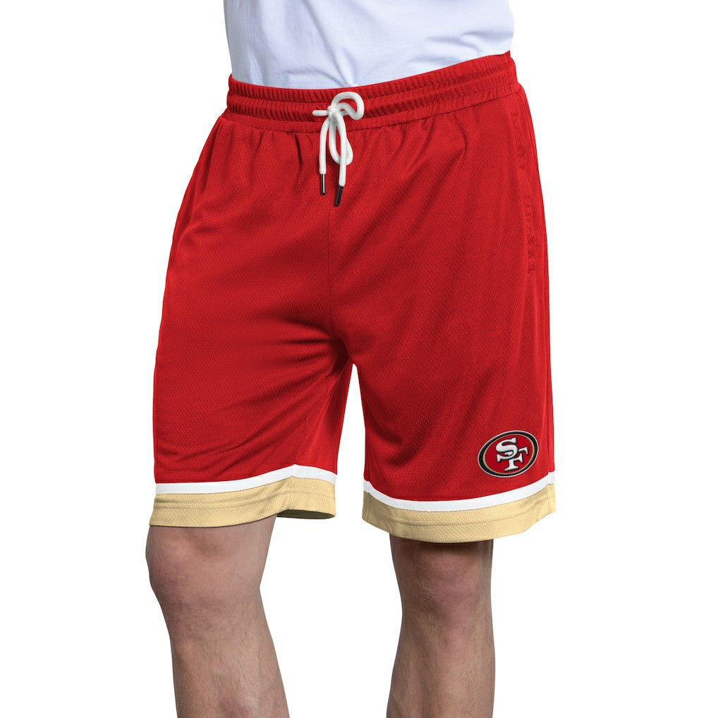 San Francisco 49ers Starter Power Play Mesh Shorts Scarlet | NFL