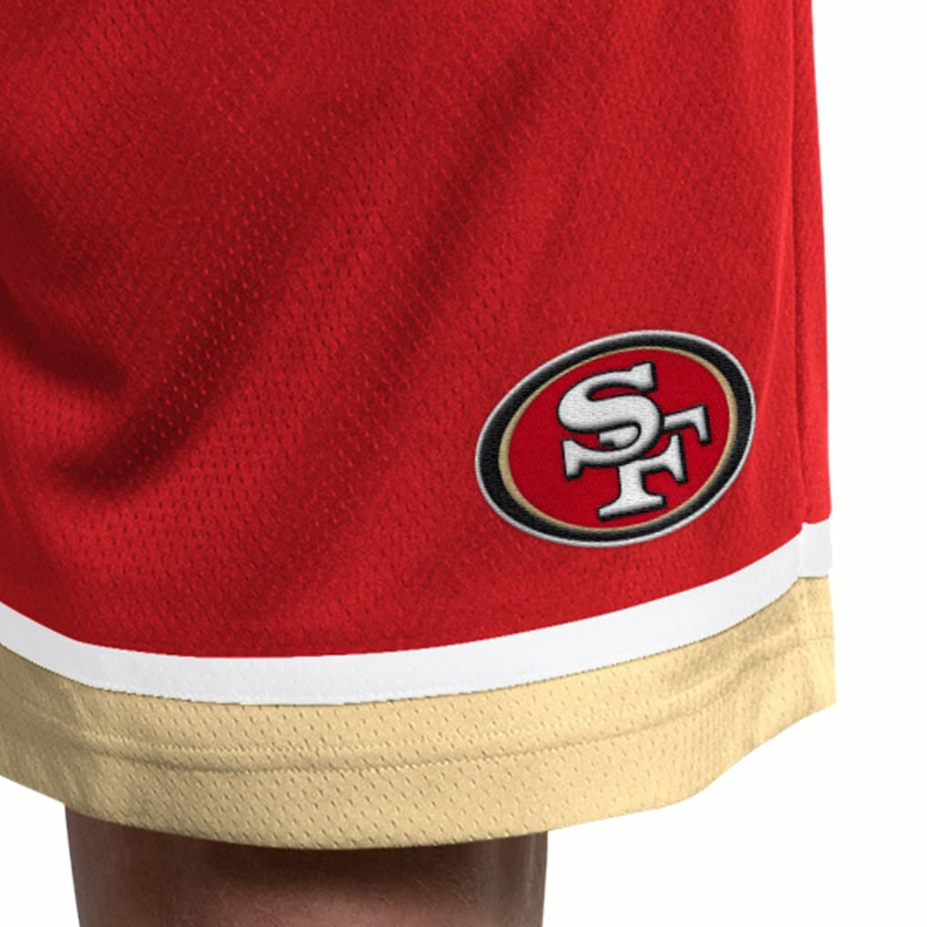 San Francisco 49ers Starter Power Play Mesh Shorts Scarlet | NFL