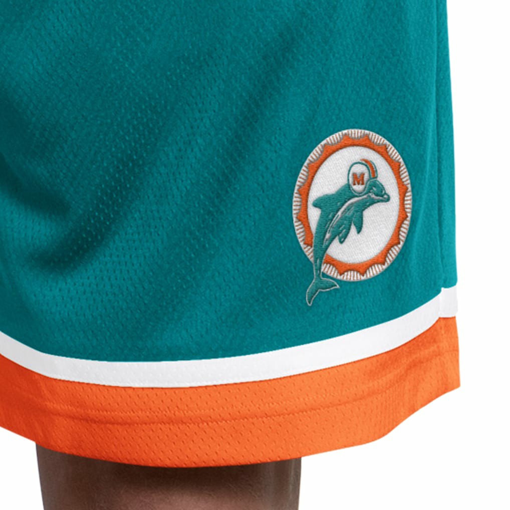 Miami Dolphins Starter Throwback Power Play Mesh Shorts Aqua | NFL