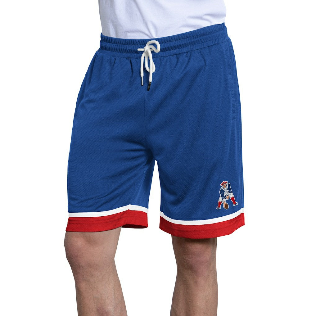 New England Patriots Starter Throwback Power Play Mesh Shorts Royal | NFL