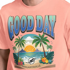 Miami Dolphins Margaritaville Good Day T-Shirt Coral | NFL