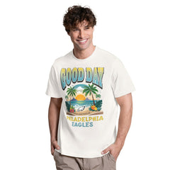 Philadelphia Eagles Margaritaville Good Day T-Shirt Cream | NFL