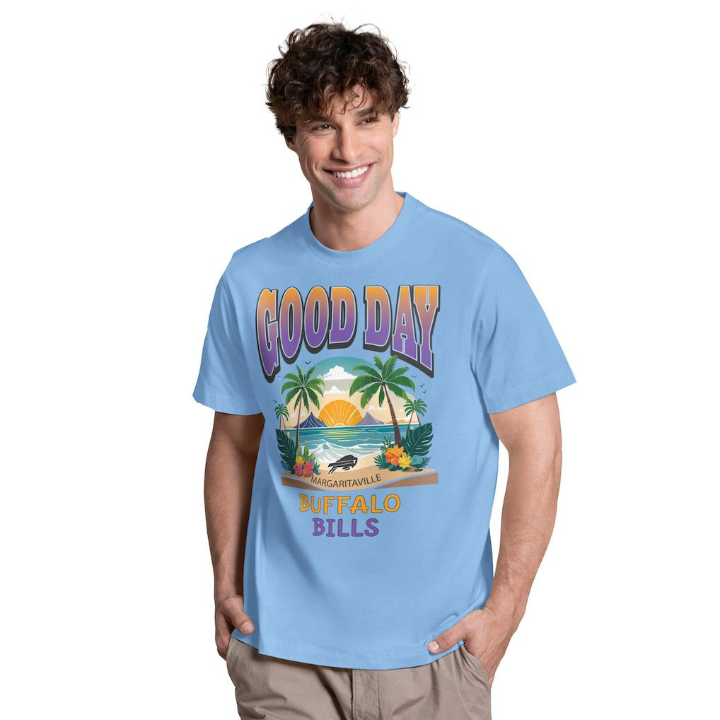 Buffalo Bills Margaritaville Good Day T-Shirt Light Blue | NFL