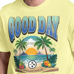 Pittsburgh Steelers Margaritaville Good Day T-Shirt Yellow | NFL