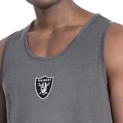 Las Vegas Raiders MSX by Michael Strahan Energy Tank Top Charcoal | NFL