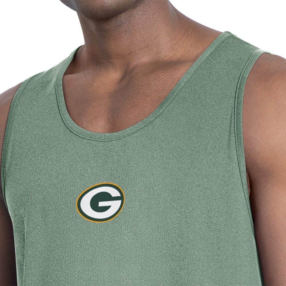 Green Bay Packers MSX by Michael Strahan Energy Scoop Neck Tank Top Green | NFL
