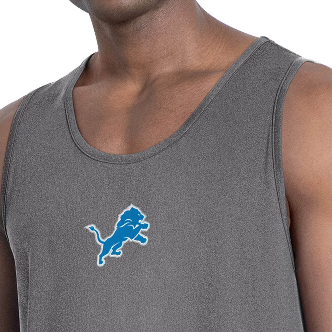 Detroit Lions MSX by Michael Strahan Energy Tank Top Charcoal | NFL