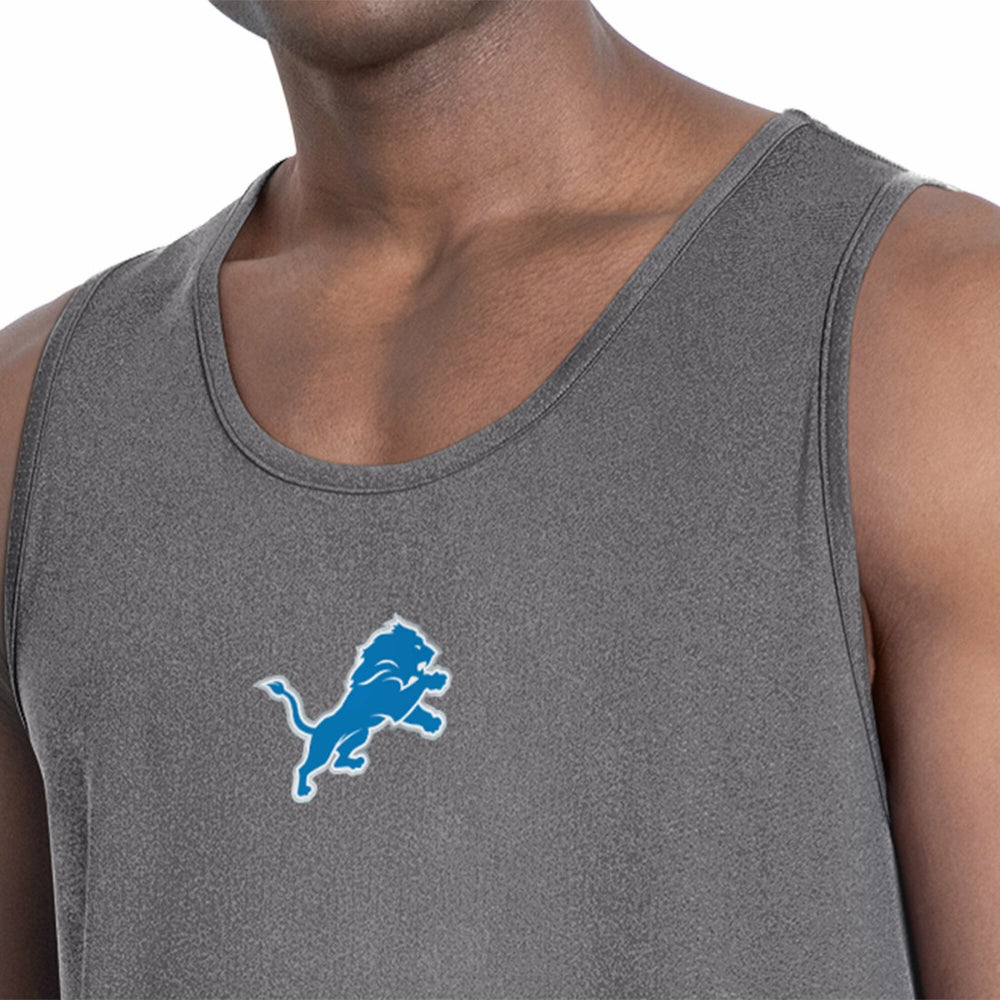 Detroit Lions MSX by Michael Strahan Energy Tank Top Charcoal | NFL