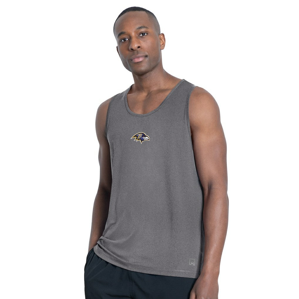 Baltimore Ravens MSX by Michael Strahan Energy Tank Top Charcoal | NFL