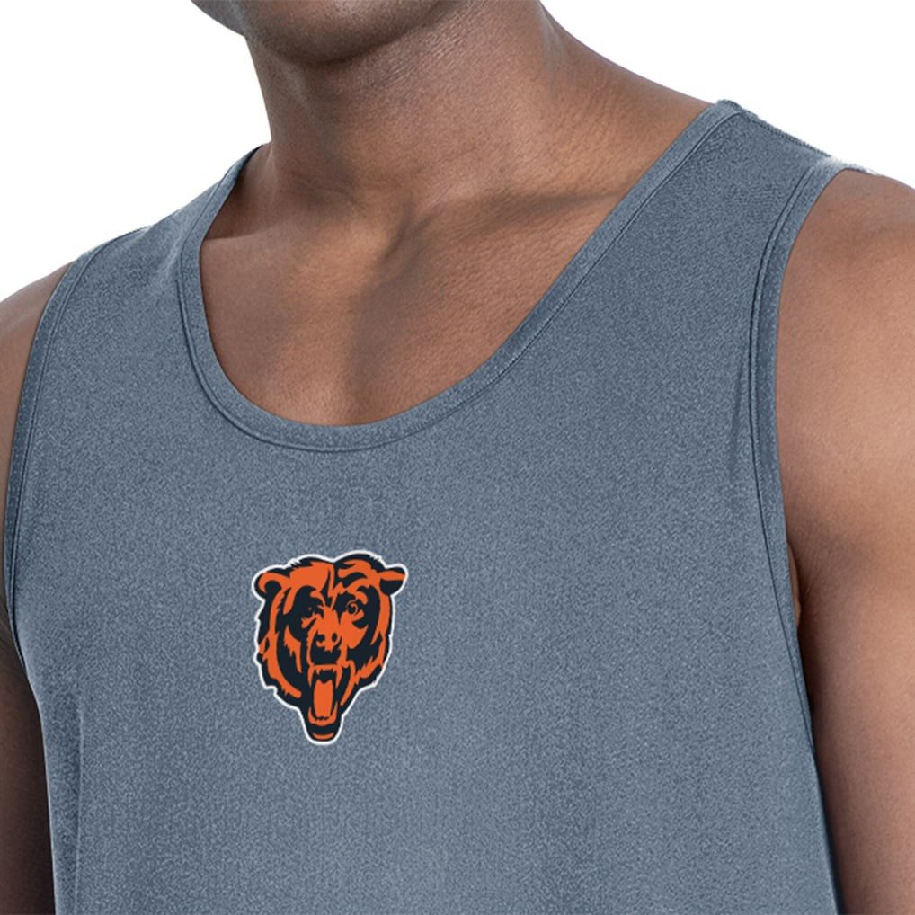 Chicago Bears MSX by Michael Strahan Energy Scoop Neck Tank Top Navy | NFL