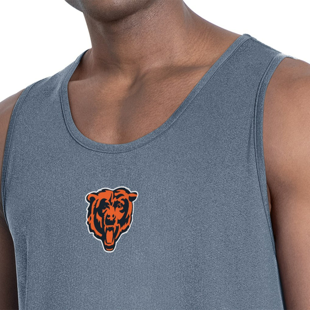 Chicago Bears MSX by Michael Strahan Energy Scoop Neck Tank Top Navy | NFL