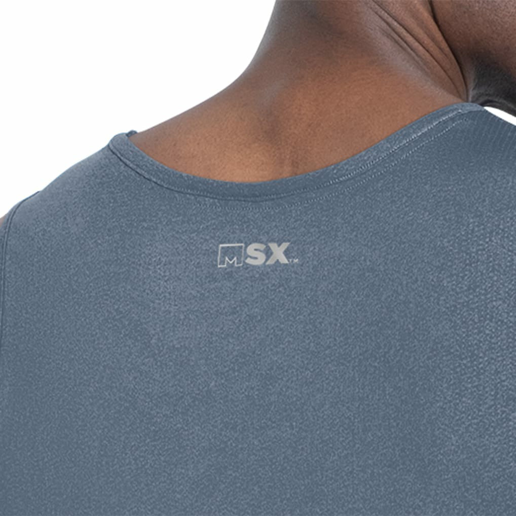 Chicago Bears MSX by Michael Strahan Energy Scoop Neck Tank Top Navy | NFL