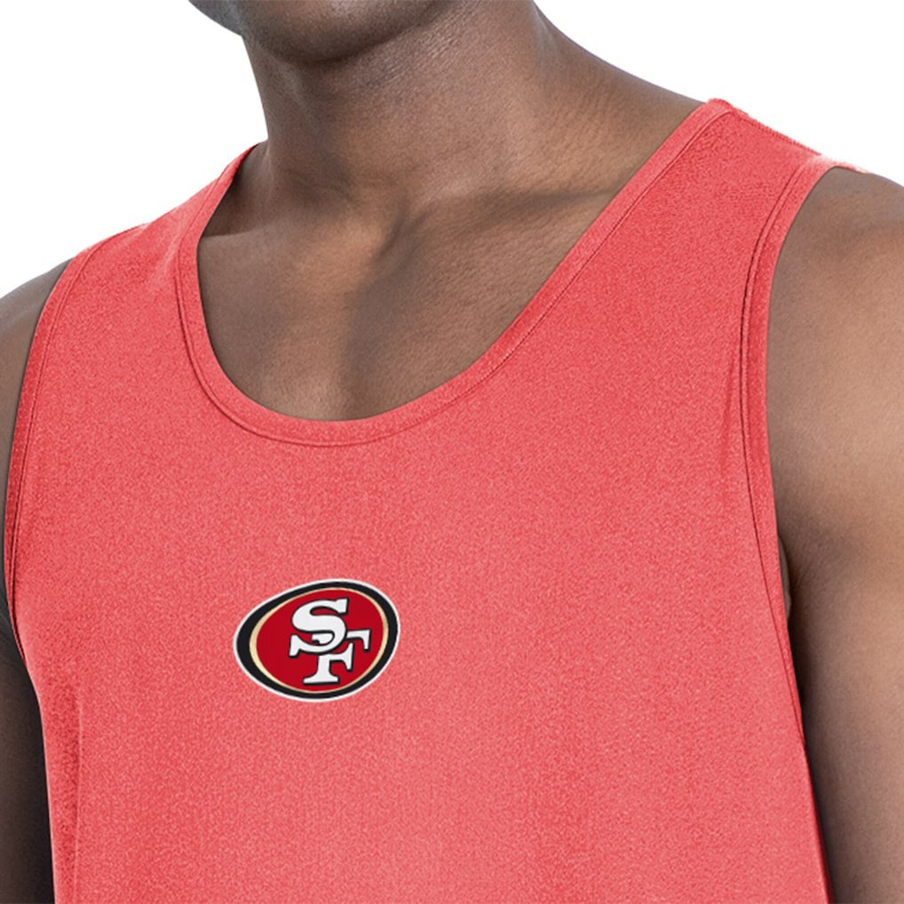 San Francisco 49ers MSX by Michael Strahan Energy Scoop Neck Tank Top Red | NFL