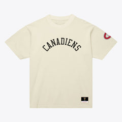 Montreal Canadiens Mitchell & Ness Unisex Arched Team T-Shirt - Cream - NHL