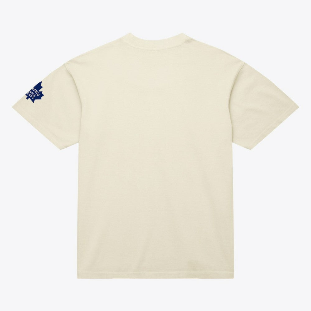 Toronto Maple Leafs Mitchell & Ness Unisex Arched Team T-Shirt - Cream - NHL