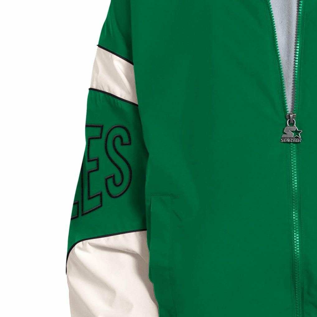 Philadelphia Eagles Starter The Gust Full-Zip Hooded Jacket Kelly Green | NFL