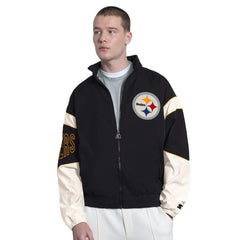 Pittsburgh Steelers Starter The Gust Full-Zip Hooded Jacket Black | NFL