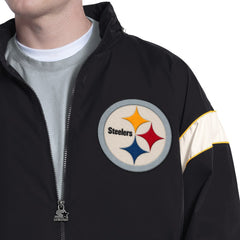 Pittsburgh Steelers Starter The Gust Full-Zip Hooded Jacket Black | NFL