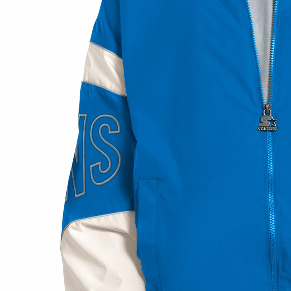Detroit Lions Starter The Gust Full-Zip Hooded Jacket Blue | NFL