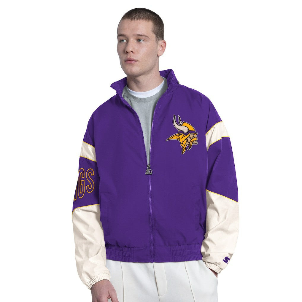 Minnesota Vikings Starter The Gust Full-Zip Hooded Jacket Purple | NFL