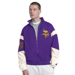 Minnesota Vikings Starter The Gust Full-Zip Hooded Jacket Purple | NFL