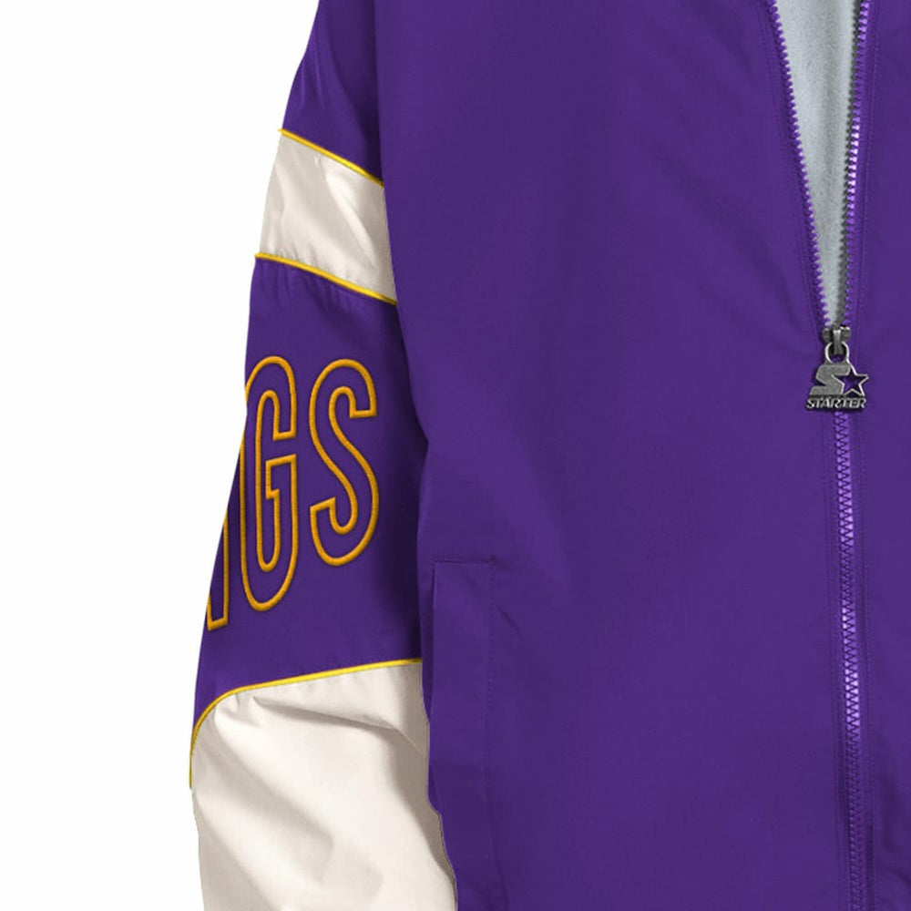 Minnesota Vikings Starter The Gust Full-Zip Hooded Jacket Purple | NFL