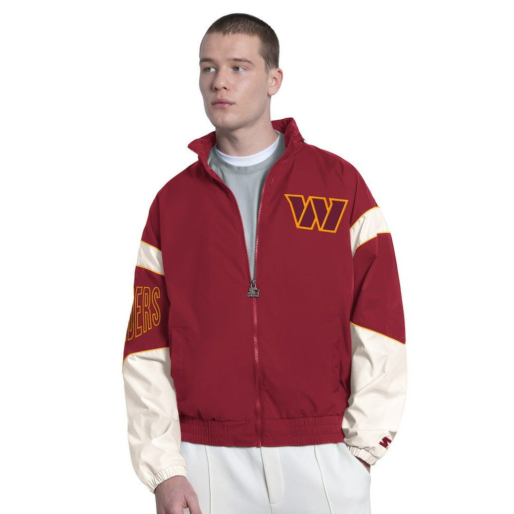 Washington Commanders Starter The Gust Full-Zip Hooded Jacket Burgundy | NFL