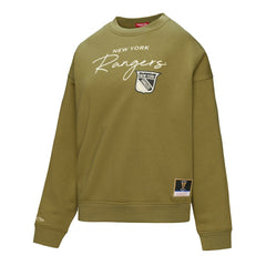 New York Rangers Mitchell & Ness Women's Fleece Sweatshirt - Hunter Green - NHL