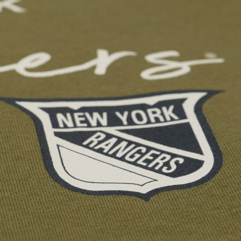 New York Rangers Mitchell & Ness Women's Fleece Sweatshirt - Hunter Green - NHL