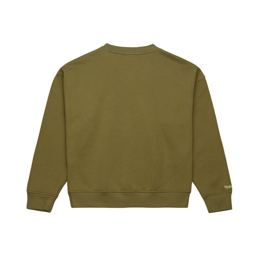Boston Bruins Mitchell & Ness Women's Fleece Sweatshirt - Hunter Green - NHL