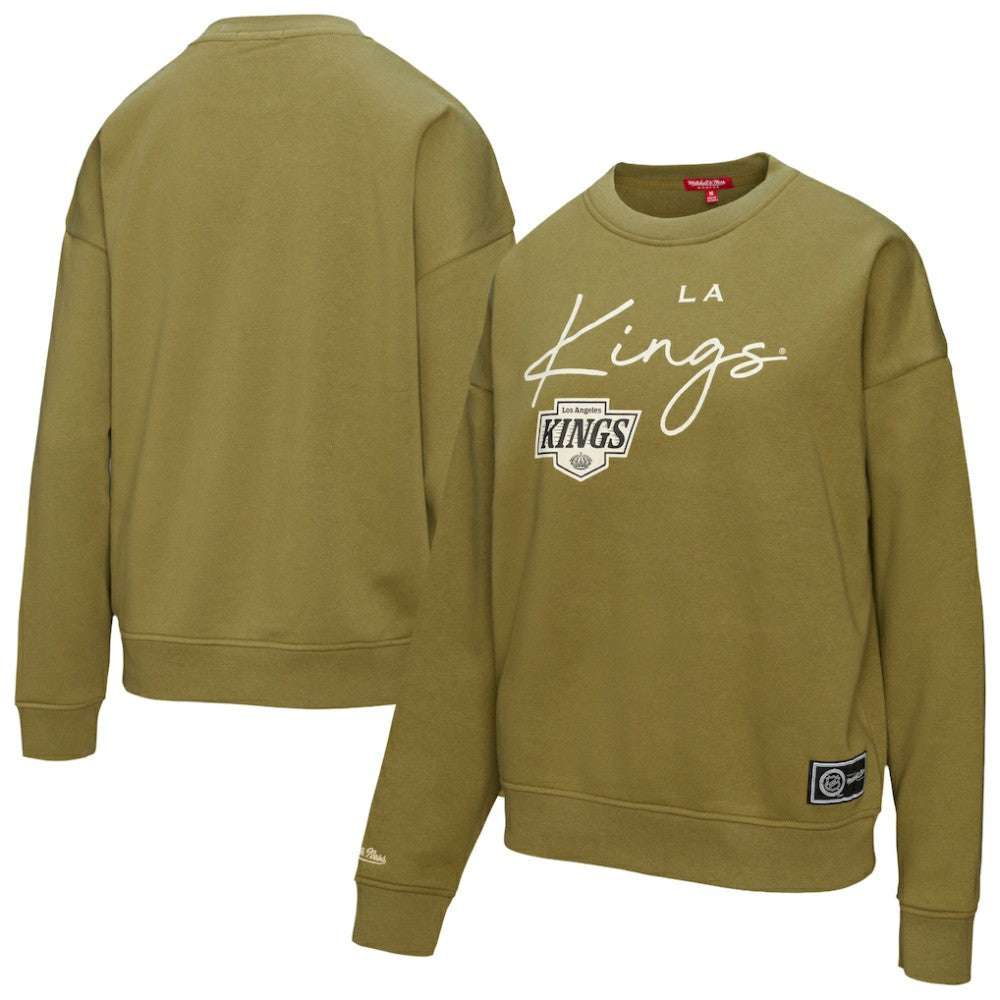 Los Angeles Kings Mitchell & Ness Women's Fleece Sweatshirt - Hunter Green - NHL