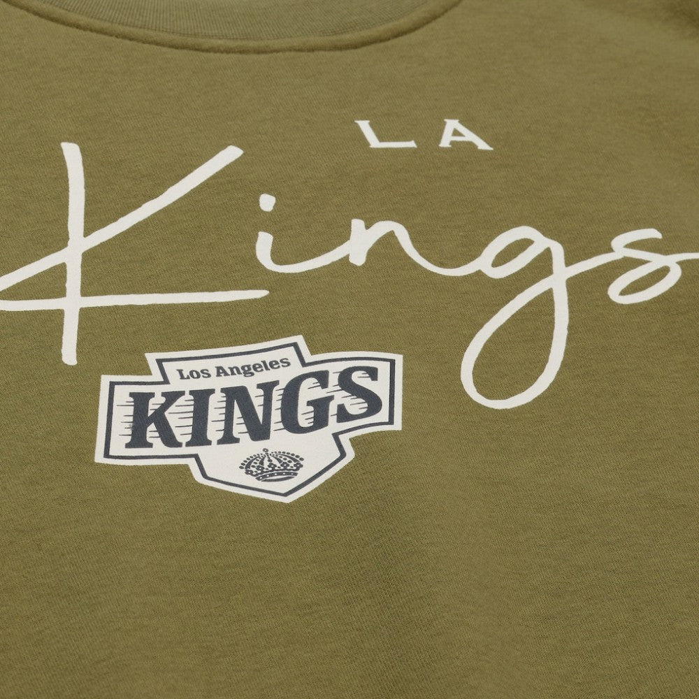 Los Angeles Kings Mitchell & Ness Women's Fleece Sweatshirt - Hunter Green - NHL