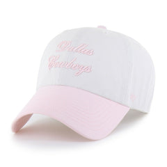 Dallas Cowboys '47 Women's Gelato Two-Tone Clean Up Adjustable Hat White | 47 brand